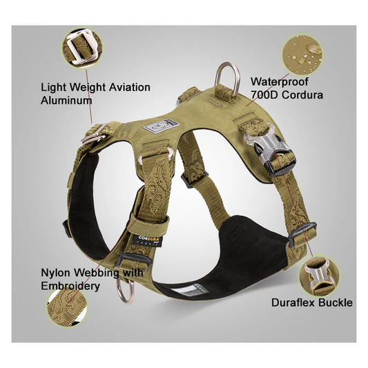 TRUELOVE™ LIGHTWEIGHT TACTICAL DOG HARNESS